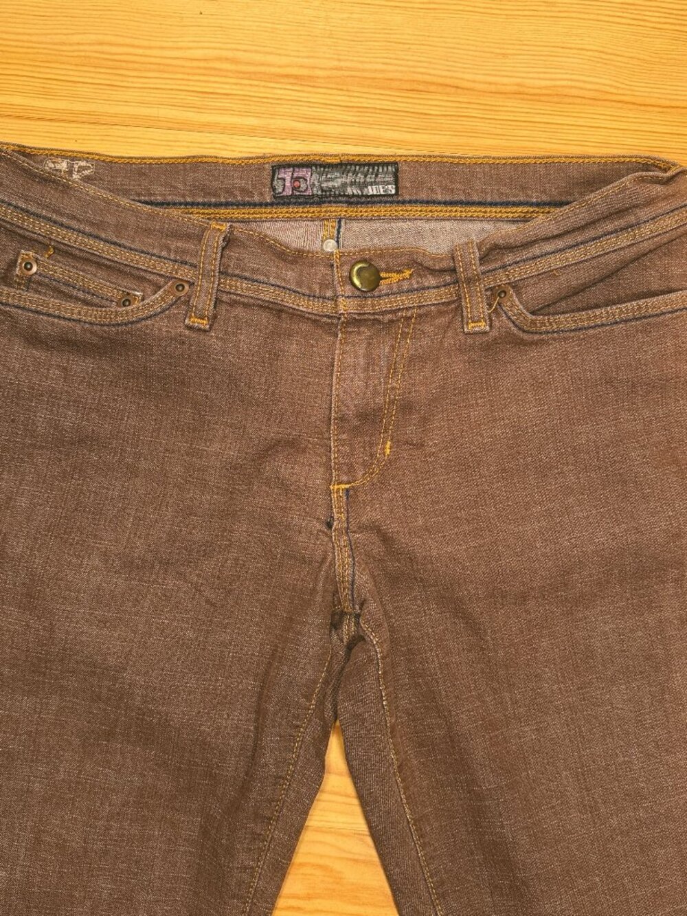 Joe's Jeans Womens Size 30 Brown Stretch Bootcut Denim Jeans Low Rise